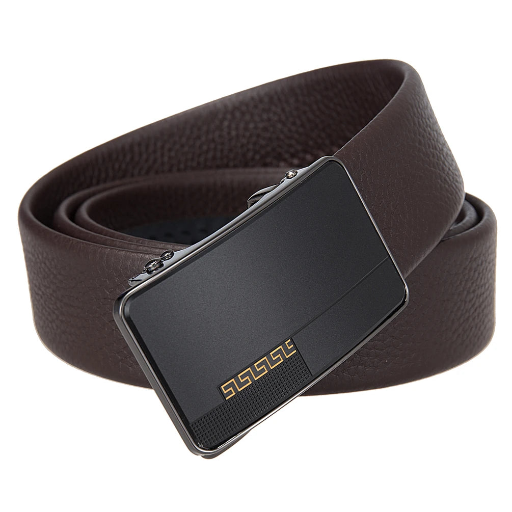 JMT-942218 Men's First Layer Cowhide Automatic Buckle Belt - Personalised Style