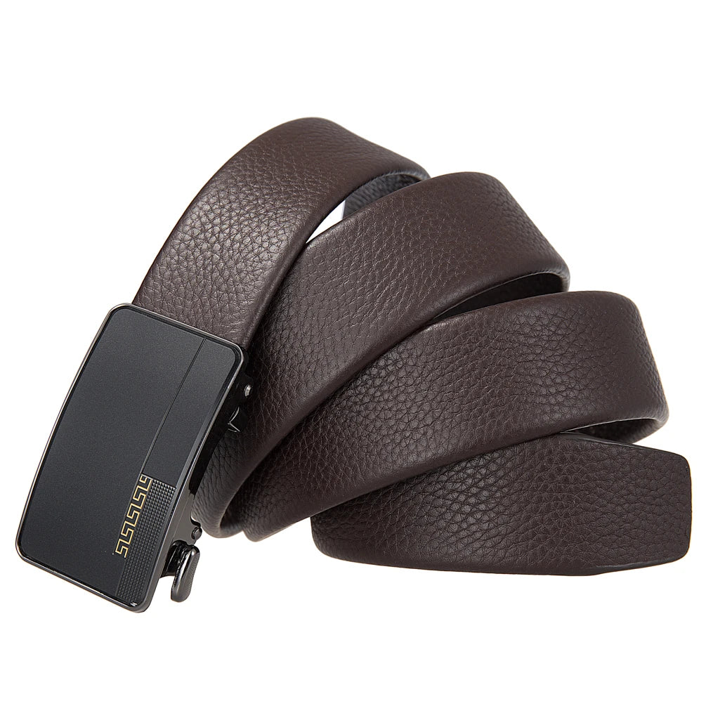 JMT-942218 Men's First Layer Cowhide Automatic Buckle Belt - Personalised Style