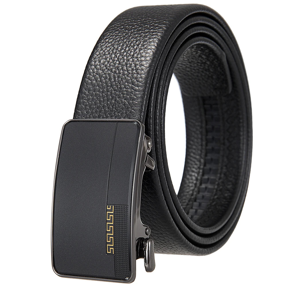 JMT-942218 Men's First Layer Cowhide Automatic Buckle Belt - Personalised Style