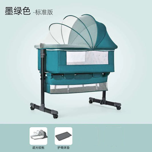 JMT-942410 Portable Multifunctional European Style Newborn Crib for Dolls - Folding Design Suitable for Bedroom, School, and Hotel Use
