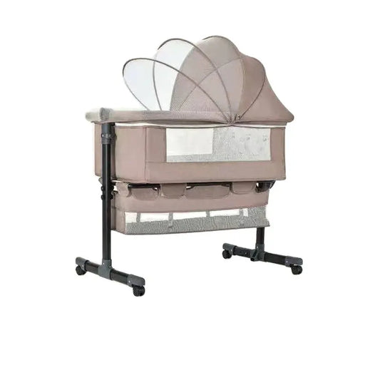 JMT-942410 Portable Multifunctional European Style Newborn Crib for Dolls - Folding Design Suitable for Bedroom, School, and Hotel Use