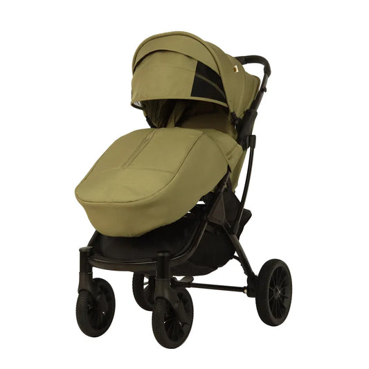 JMT-942602 Adjustable Baby Stroller with Foot Cover, Collapsible Sunshade and One-Foot Rear Brakes