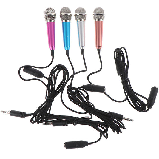 JMT-942794 Portable Mini 3.5mm Stereo Microphone for KTV and Karaoke - Multiple Color Options Available