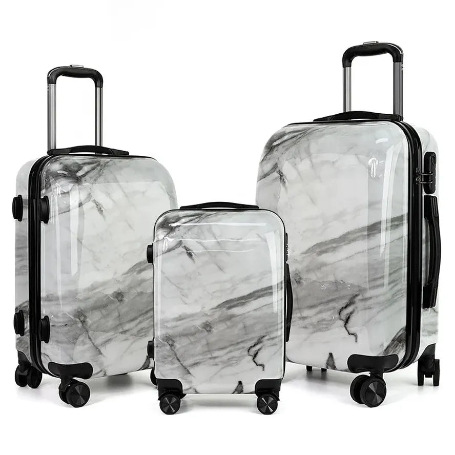 JMT-943178 Designer Hard Shell Trolley Suitcase with Aluminium Frame and PC ABS Material for Travel
