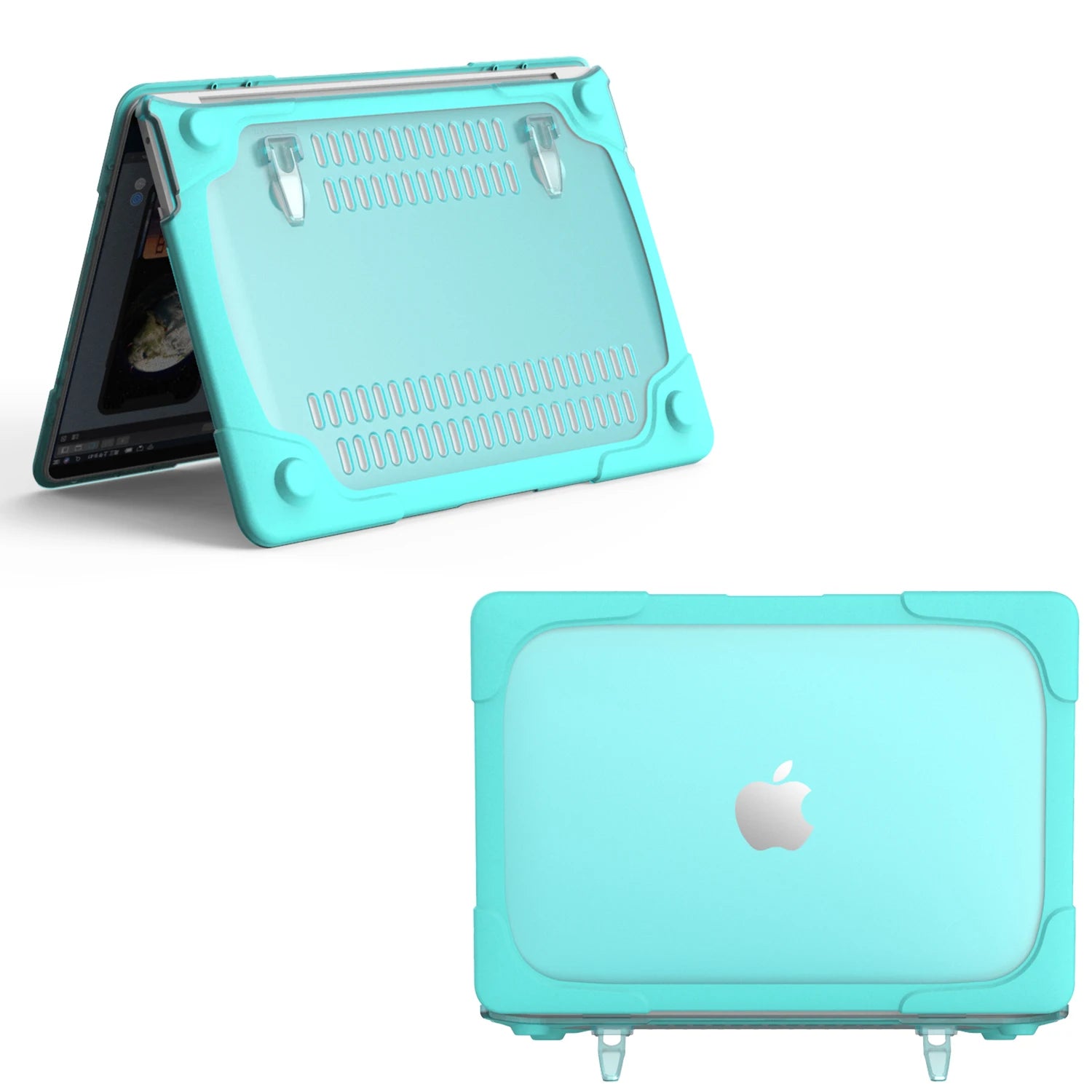 JMT-943434 Cooling Design Foldable Stand Hardshell Case for MacBook Pro 13 with Touch Bar, Models A1706, A1708, A1989, A2159