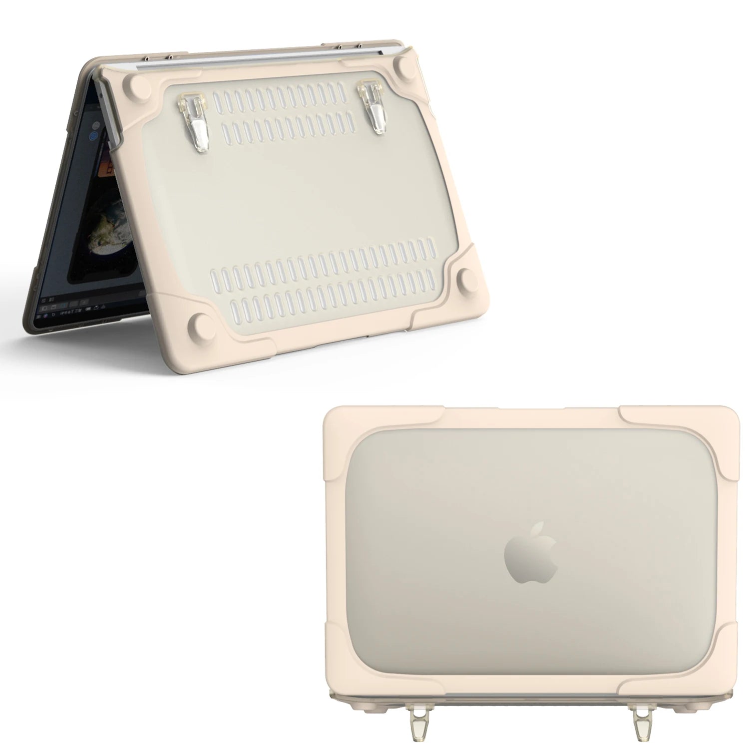 JMT-943434 Cooling Design Foldable Stand Hardshell Case for MacBook Pro 13 with Touch Bar, Models A1706, A1708, A1989, A2159