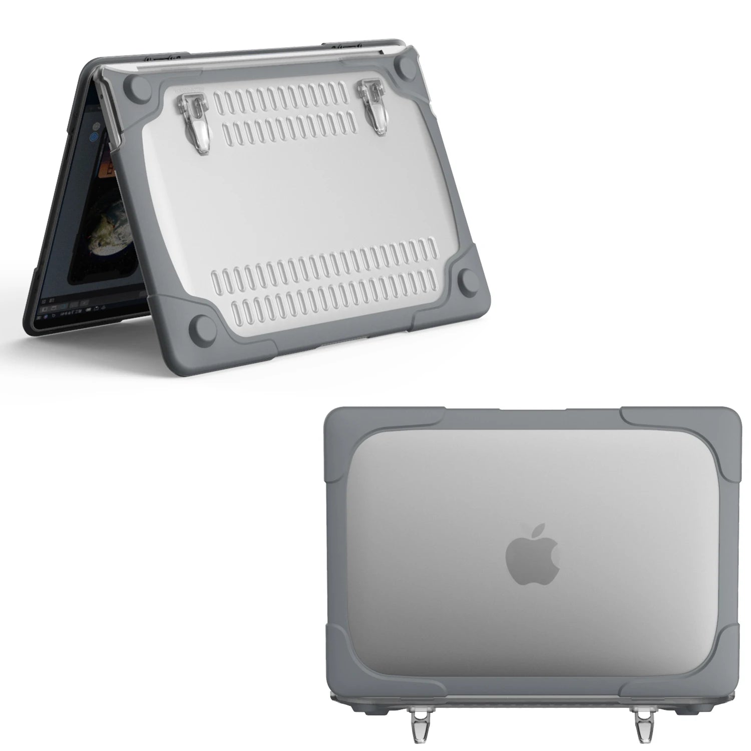 JMT-943434 Cooling Design Foldable Stand Hardshell Case for MacBook Pro 13 with Touch Bar, Models A1706, A1708, A1989, A2159