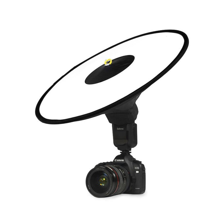 JMT-944138 Conical Annular Soft Light Lampshade for Top Flash Lighting, 44cm with 15.5cm Inner Ring
