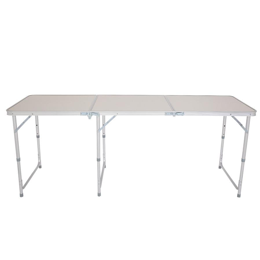 JMT-944650 6ft Aluminum Alloy Folding Table - Outdoor Rectangular Design, Supports Up to 50kg