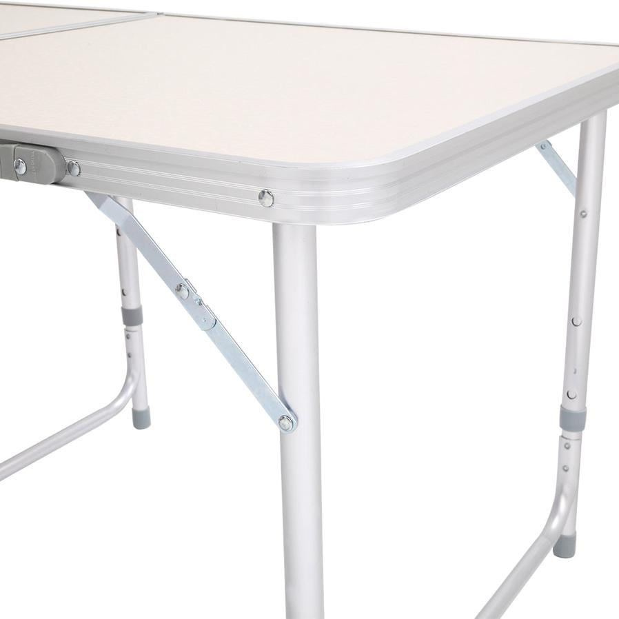 JMT-944650 6ft Aluminum Alloy Folding Table - Outdoor Rectangular Design, Supports Up to 50kg