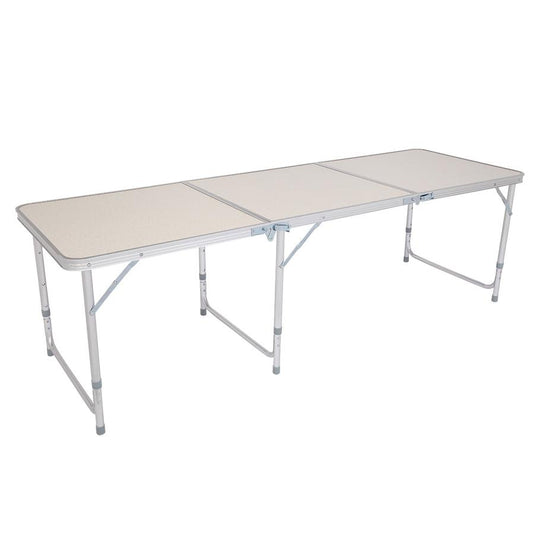 JMT-944650 6ft Aluminum Alloy Folding Table - Outdoor Rectangular Design, Supports Up to 50kg