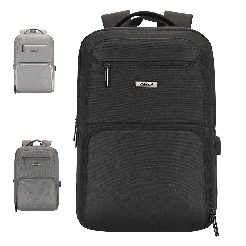 JMT-944778 Stylish and Functional USB Charging Computer Backpack for Men
