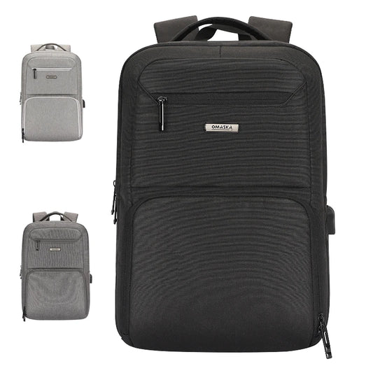JMT-944778 Stylish and Functional USB Charging Computer Backpack for Men