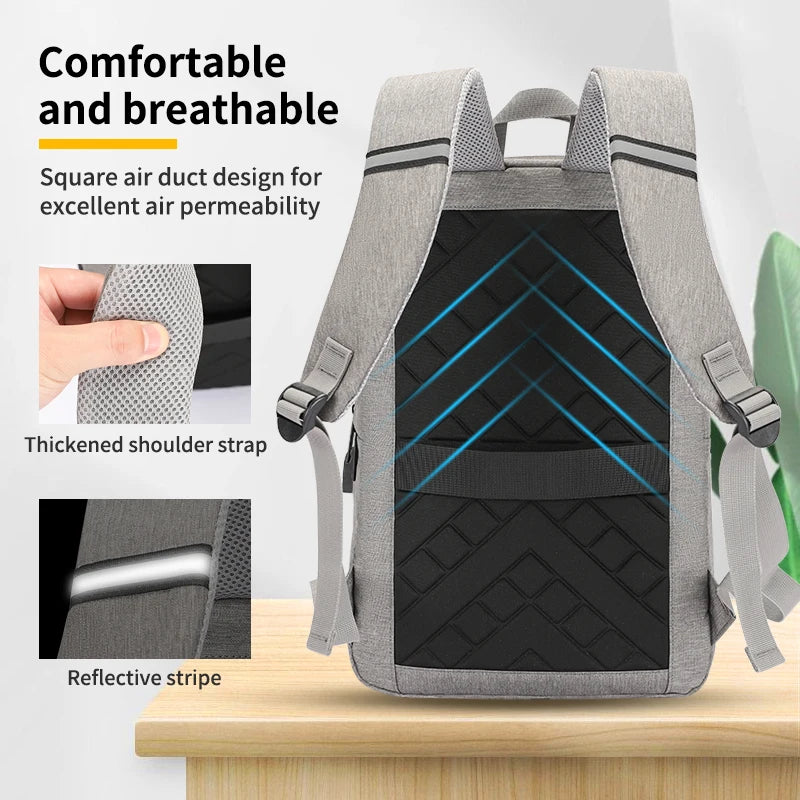 JMT-944778 Stylish and Functional USB Charging Computer Backpack for Men