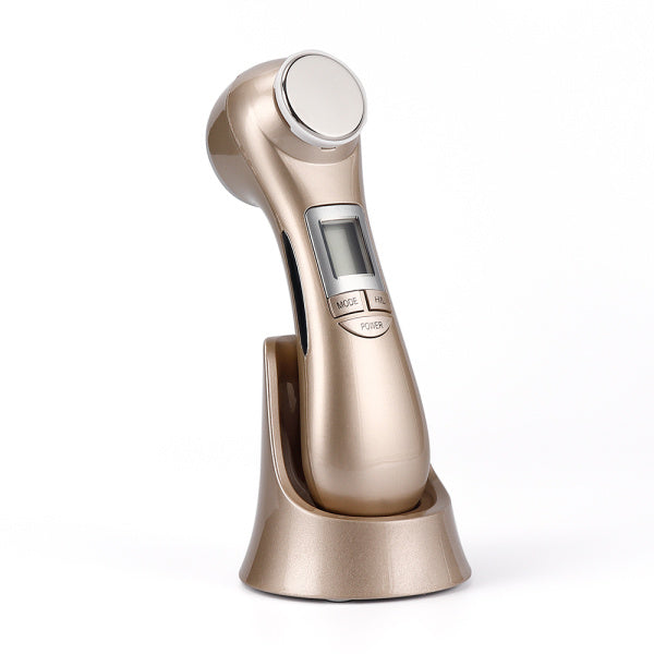 JMT-945162 6-in-1 Ultrasonic Vibration Face-Lift Massager with RF, EMS, Ultrasonic Massage, LED Light Therapy, and Electroporation