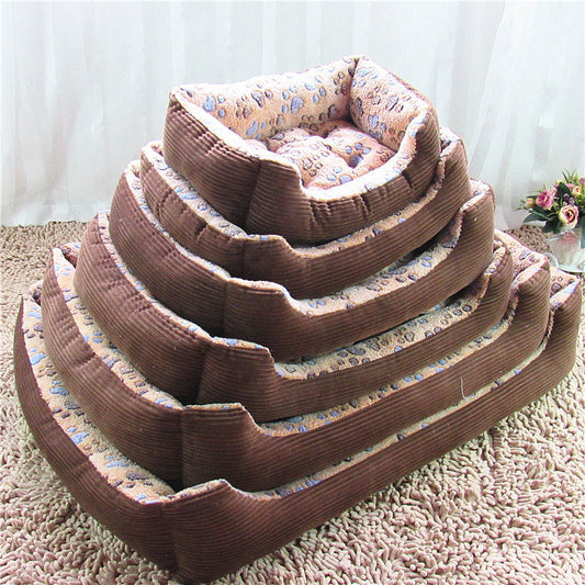 JMT-945226 Soft Plush Dog and Cat Bed - Warm Cushion Sleep Basket for Small Pets, Multiple Sizes Available