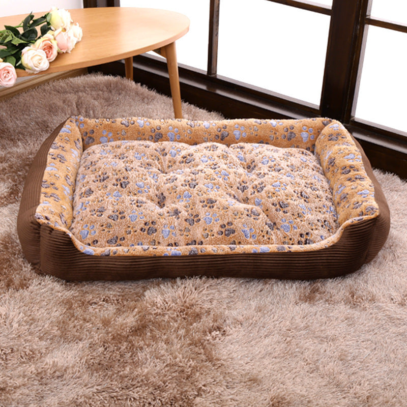 JMT-945226 Soft Plush Dog and Cat Bed - Warm Cushion Sleep Basket for Small Pets, Multiple Sizes Available