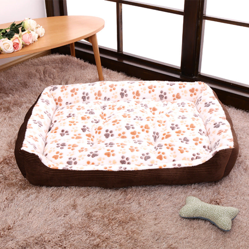 JMT-945226 Soft Plush Dog and Cat Bed - Warm Cushion Sleep Basket for Small Pets, Multiple Sizes Available