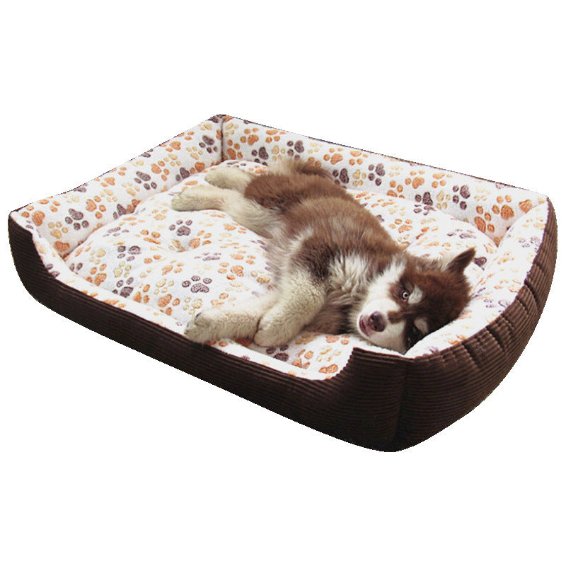JMT-945226 Soft Plush Dog and Cat Bed - Warm Cushion Sleep Basket for Small Pets, Multiple Sizes Available