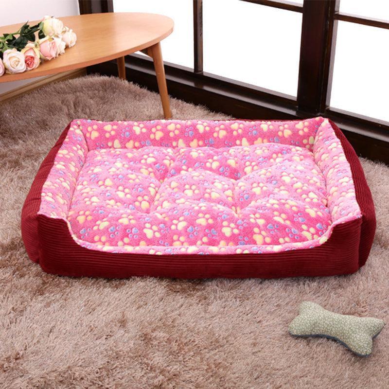 JMT-945226 Soft Plush Dog and Cat Bed - Warm Cushion Sleep Basket for Small Pets, Multiple Sizes Available