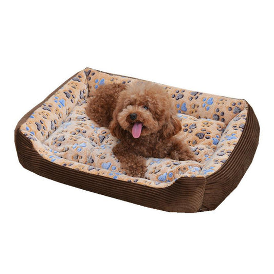 JMT-945226 Soft Plush Dog and Cat Bed - Warm Cushion Sleep Basket for Small Pets, Multiple Sizes Available