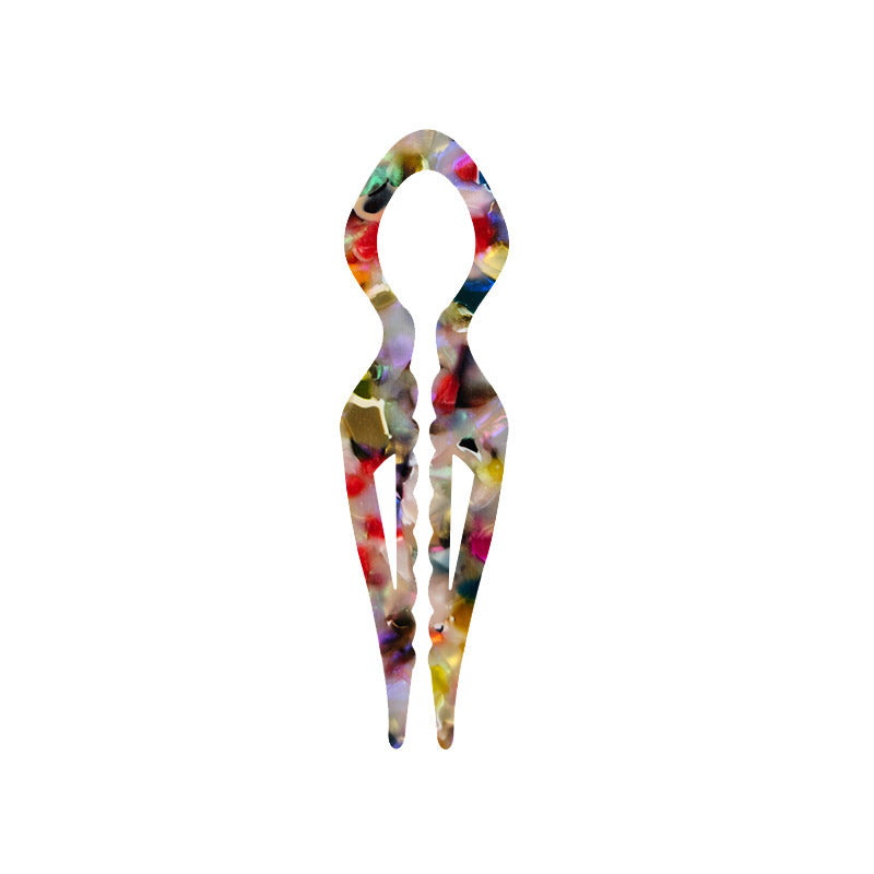 JMT-945290 Elegant Non-slip U-shaped Hairpin in Various Colors and Prints