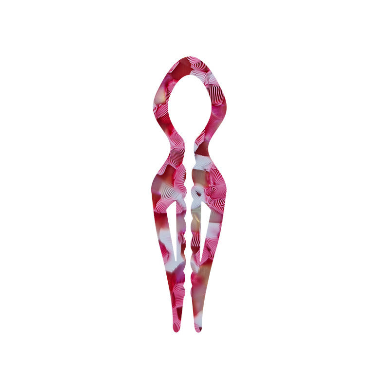 JMT-945290 Elegant Non-slip U-shaped Hairpin in Various Colors and Prints