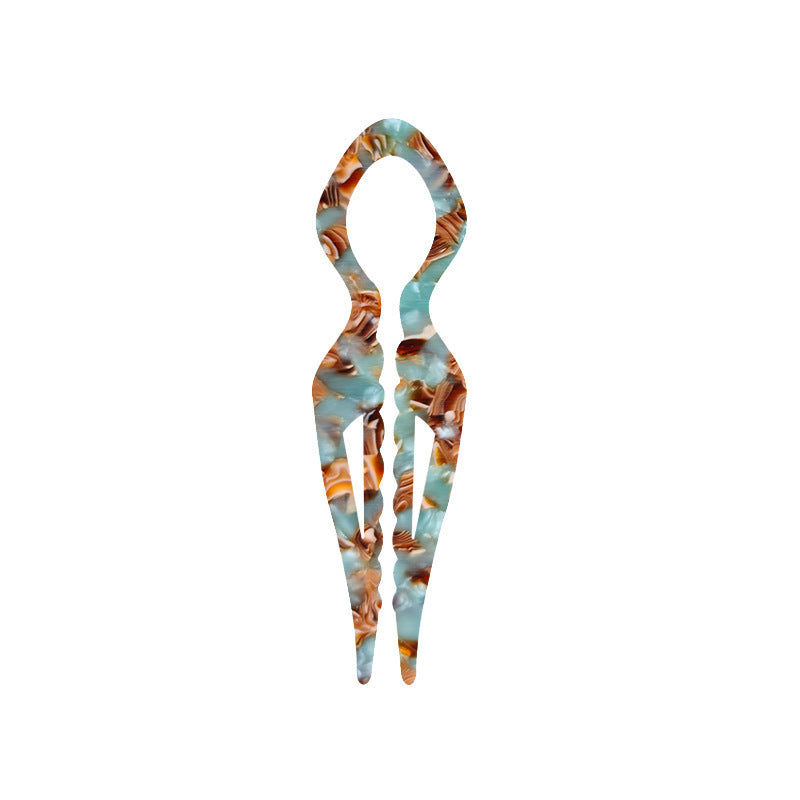 JMT-945290 Elegant Non-slip U-shaped Hairpin in Various Colors and Prints