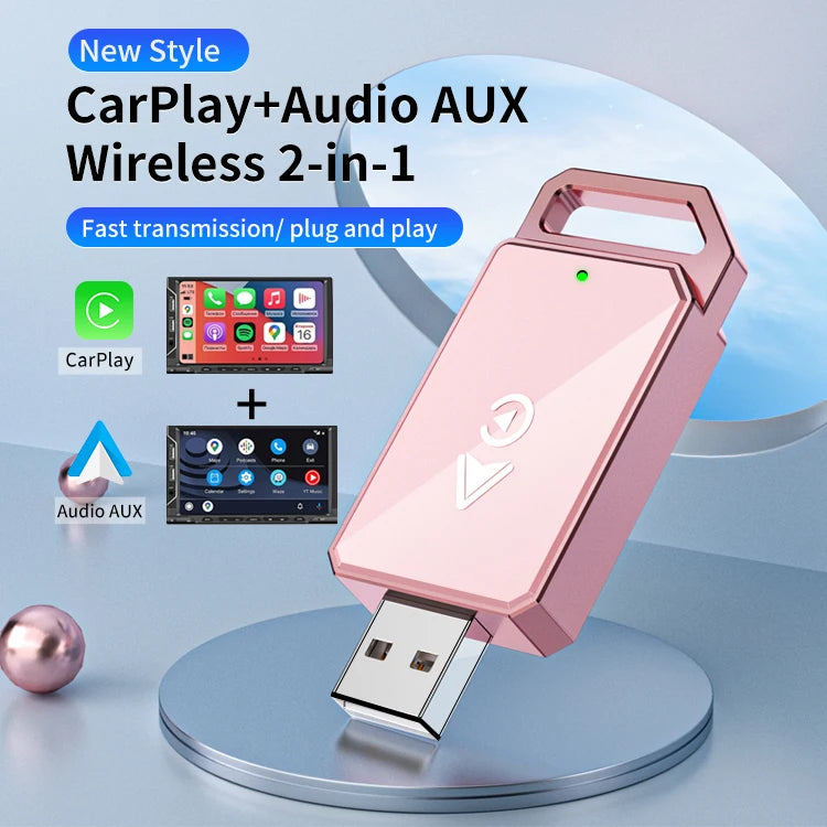 JMT-945418 Wireless CarPlay Adapter for Seamless Apple and Android Connectivity