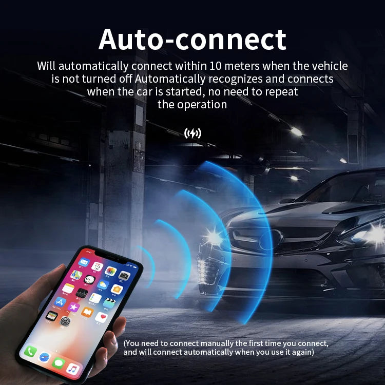 JMT-945418 Wireless CarPlay Adapter for Seamless Apple and Android Connectivity