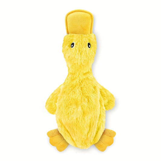JMT-945738 Interactive Plush Dog Duck Toy for All Breeds - Squeaky, No-Stuffing Design for Chewing and Playing