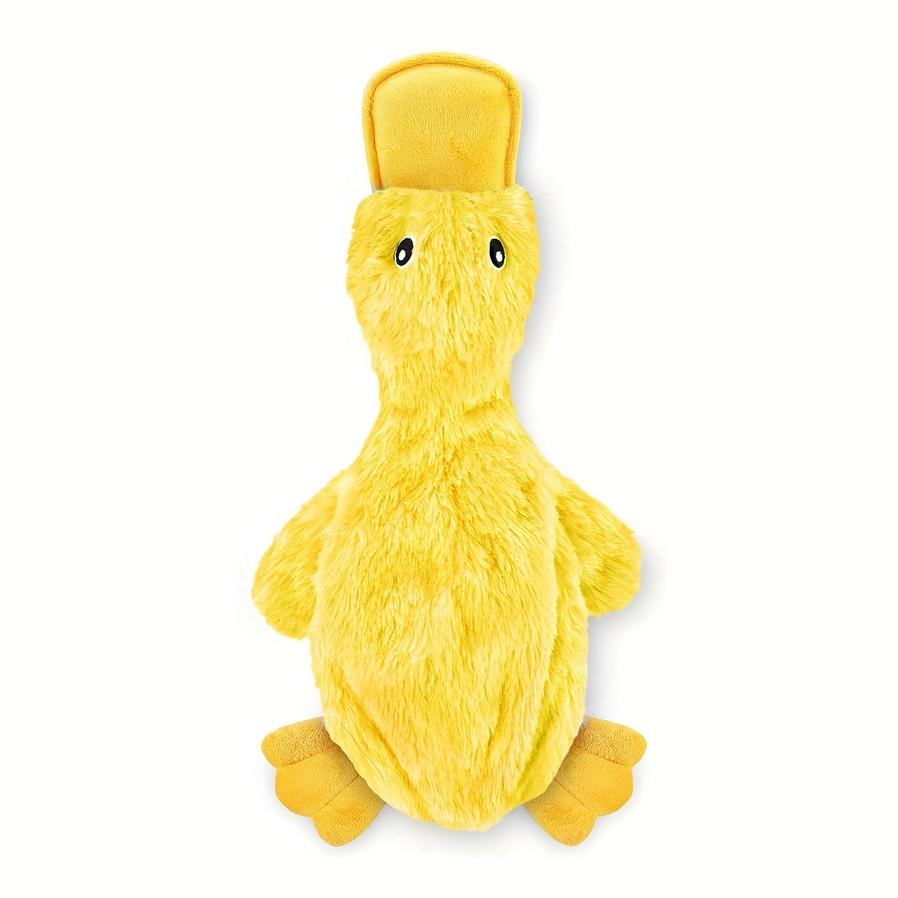JMT-945738 Interactive Plush Dog Duck Toy for All Breeds - Squeaky, No-Stuffing Design for Chewing and Playing