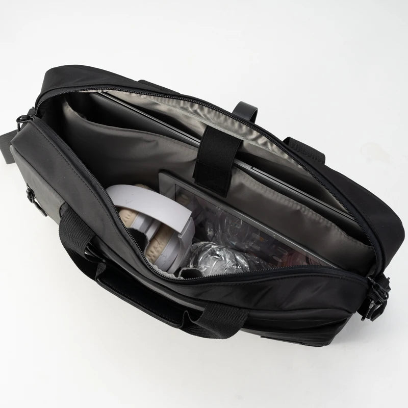 JMT-945738 Shockproof Waterproof Laptop Messenger Bag - Durable Business Shoulder Bag for Men
