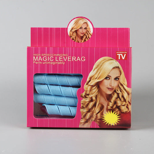 JMT-946058 Magic Curling Iron Spiral Hair Styling Kit for Medium Waves - 12 Wave Rolls, 50cm Length, 2cm Diameter, Ideal for Long and Medium Hair