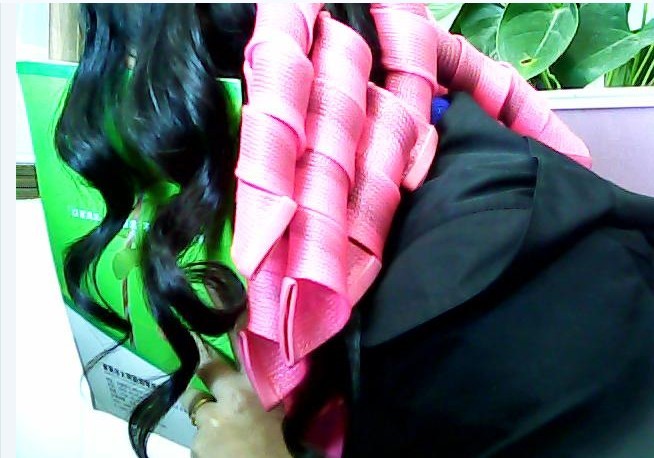 JMT-946058 Magic Curling Iron Spiral Hair Styling Kit for Medium Waves - 12 Wave Rolls, 50cm Length, 2cm Diameter, Ideal for Long and Medium Hair