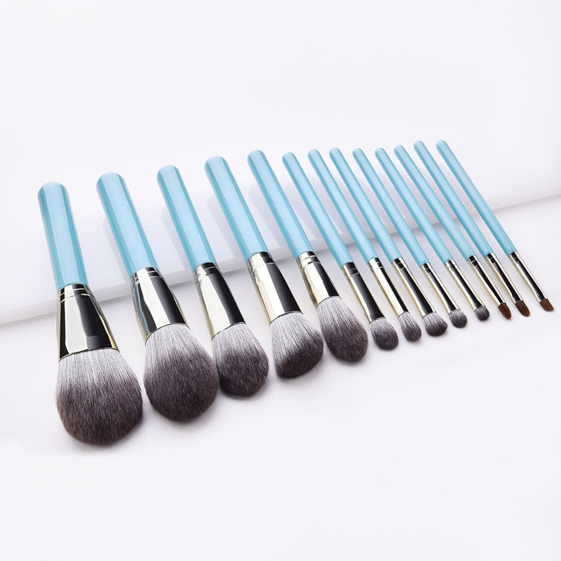 JMT-946186 13-Piece Professional Makeup Brush Set with High-Grade Wooden Handles and Synthetic Hair