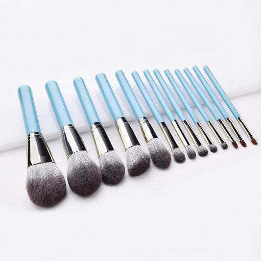 JMT-946186 13-Piece Professional Makeup Brush Set with High-Grade Wooden Handles and Synthetic Hair