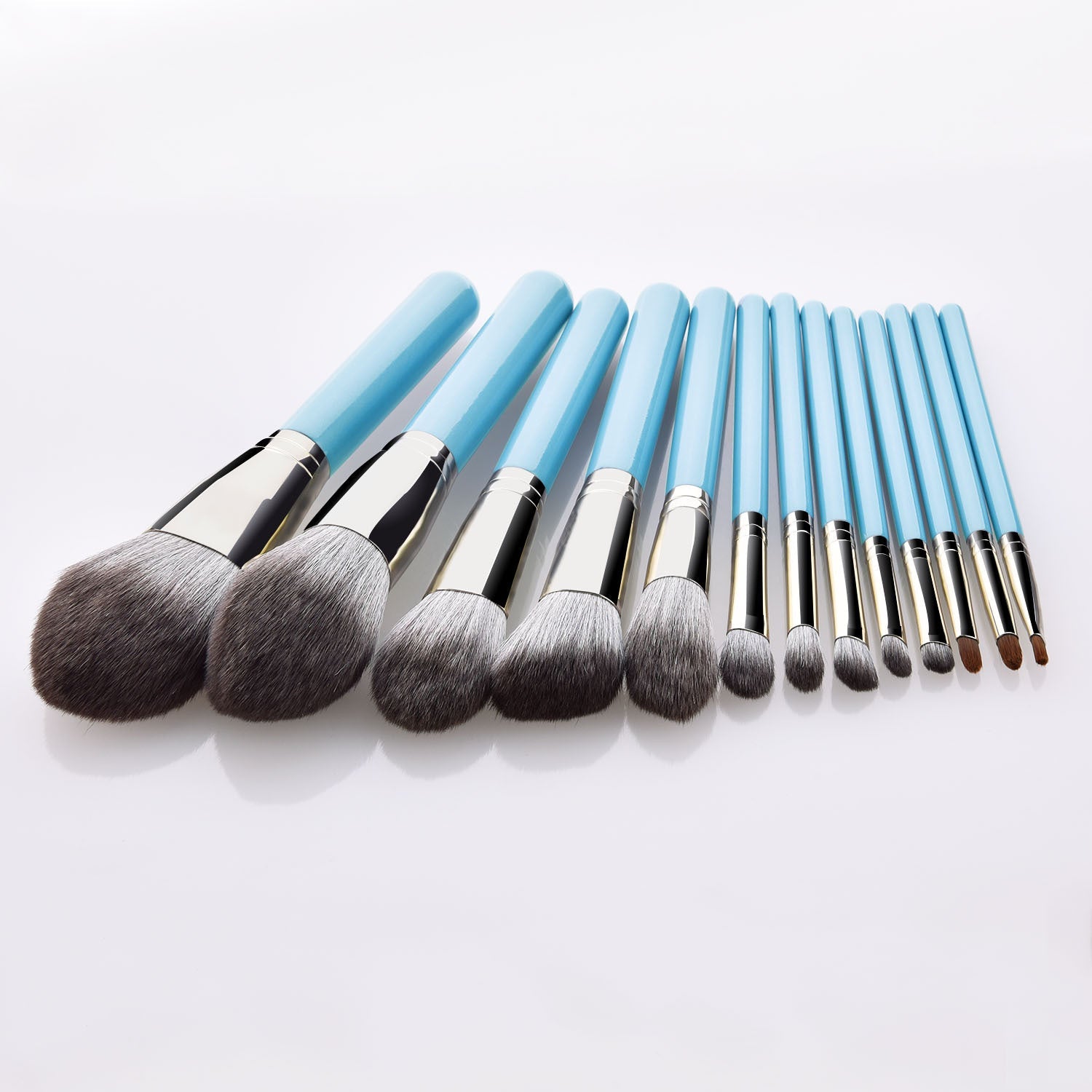 JMT-946186 13-Piece Professional Makeup Brush Set with High-Grade Wooden Handles and Synthetic Hair