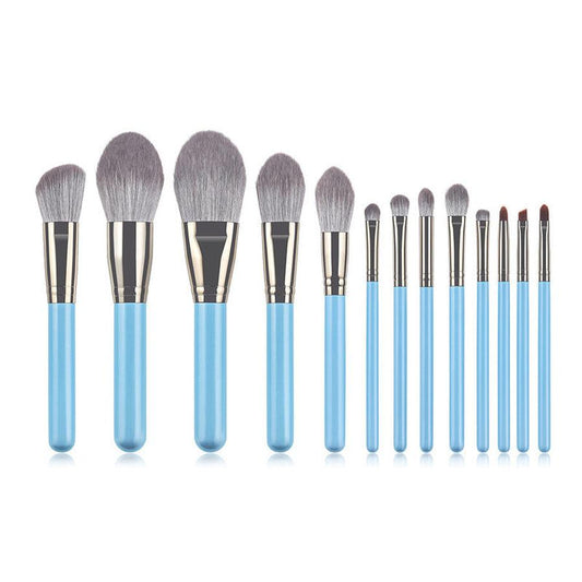 JMT-946186 13-Piece Professional Makeup Brush Set with High-Grade Wooden Handles and Synthetic Hair