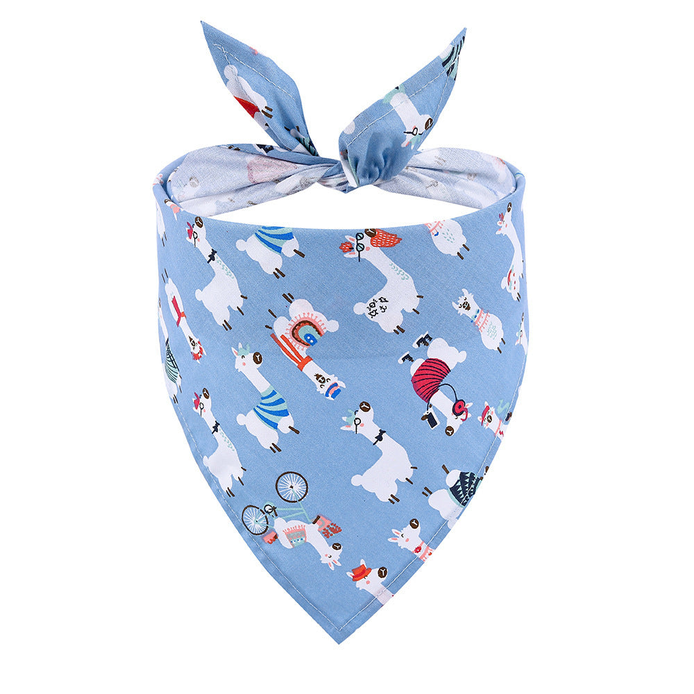 JMT-946378 Summer Fruit Cartoon Dog Saliva Towel - Lemon, Pineapple, Avocado & More - 65x45cm Cloth Design