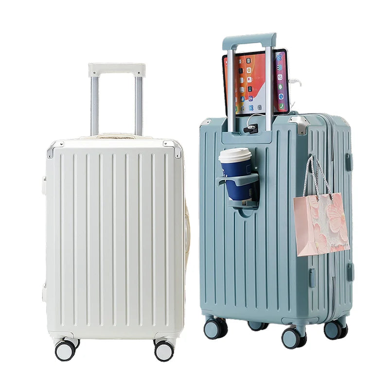 JMT-946954 Lightweight Horizontal Trolley Suitcase with Multi-Wheeled Design for Easy Travel