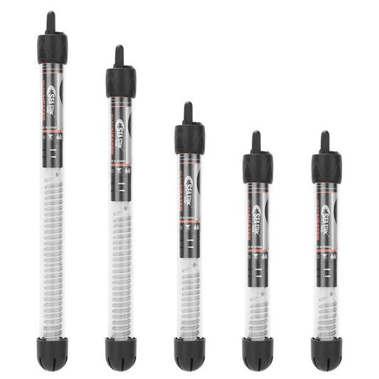 JMT-947082 Automatic Aquarium Heater with Thermostat, Glass Design, 25W to 300W Options for Fish Tanks and Tortoise Care
