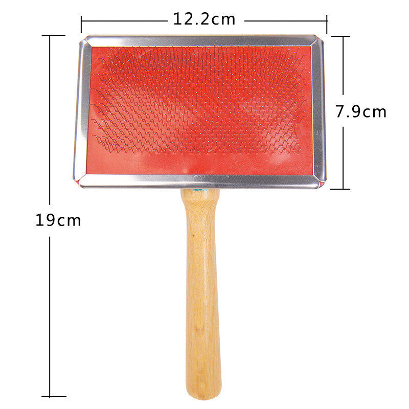 JMT-947146 Wooden Handle Pet Comb for Dogs and Cats – Solid Wood Beauty Comb with Needle, Available in Multiple Sizes