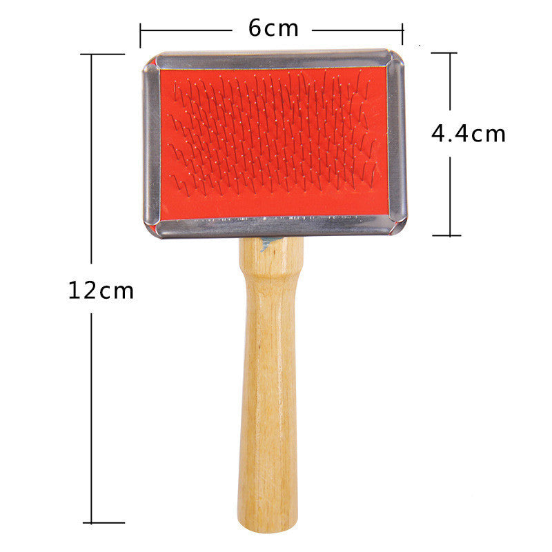 JMT-947146 Wooden Handle Pet Comb for Dogs and Cats – Solid Wood Beauty Comb with Needle, Available in Multiple Sizes