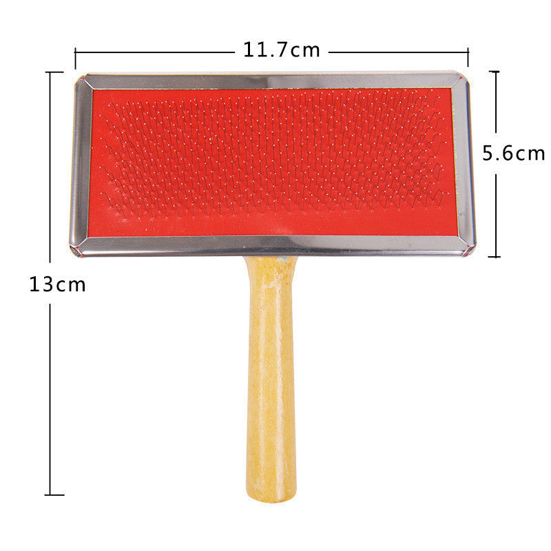 JMT-947146 Wooden Handle Pet Comb for Dogs and Cats – Solid Wood Beauty Comb with Needle, Available in Multiple Sizes