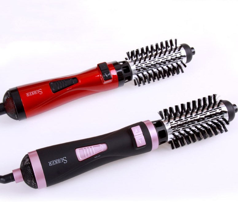 JMT-947210 2 in 1 Multifunctional Hair Dryer Rotary Brush & Curling Iron Styling Tool with 3-Speed Temperature Control