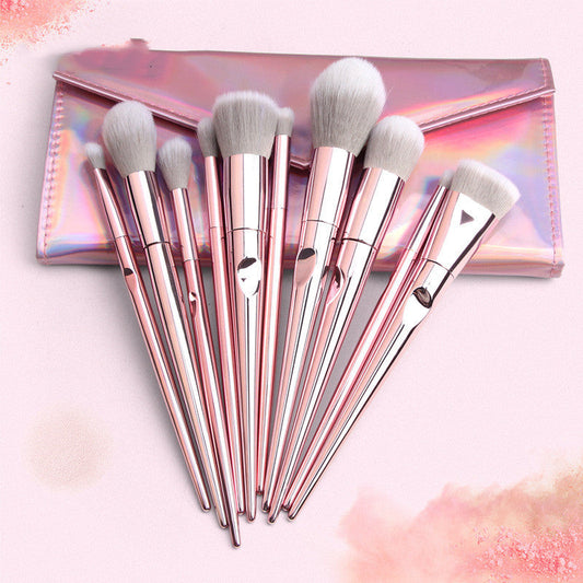 JMT-947338 Wet And Wild 10-Piece Makeup Brush Set with Brush Bag for Beginners