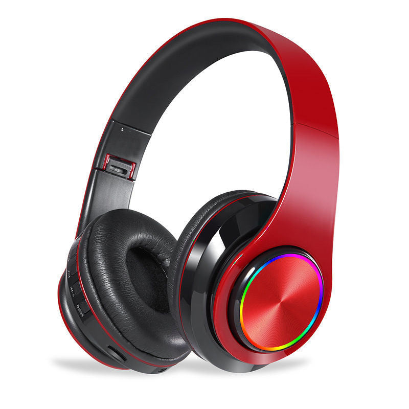 JMT-947402 Foldable Bluetooth Earphones with 40mm Subwoofer, Soft Protein Leather Cushions, and Hands-Free Calling