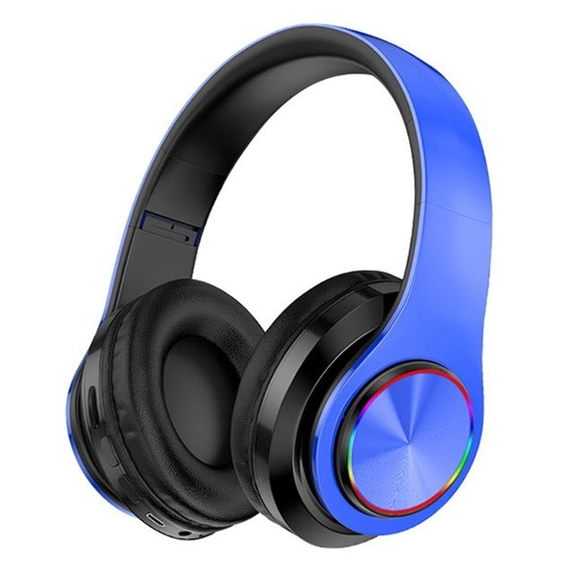 JMT-947402 Foldable Bluetooth Earphones with 40mm Subwoofer, Soft Protein Leather Cushions, and Hands-Free Calling
