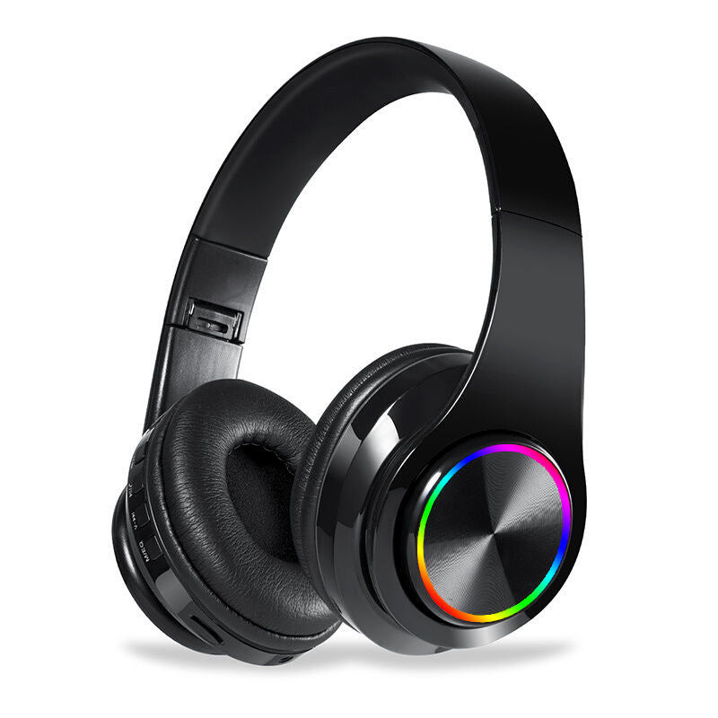 JMT-947402 Foldable Bluetooth Earphones with 40mm Subwoofer, Soft Protein Leather Cushions, and Hands-Free Calling